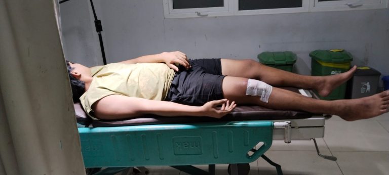 Bahaya di Jalan Sudirman: Tumpahan Cangkang Sawit Sebabkan Kecelakaan Beruntun