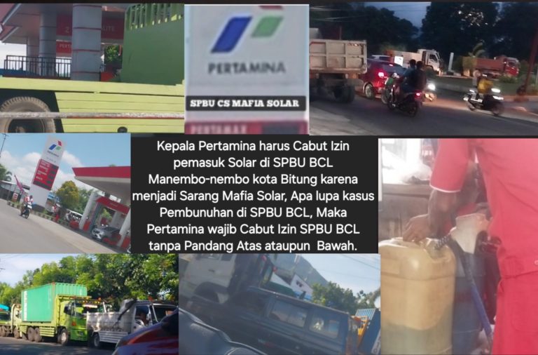 Kapolda Sulut Dan Kapolri Ri Harus Mengambil Sikap Yang Serius Kepada Mafia BBM Terutama Di Kota Bitung