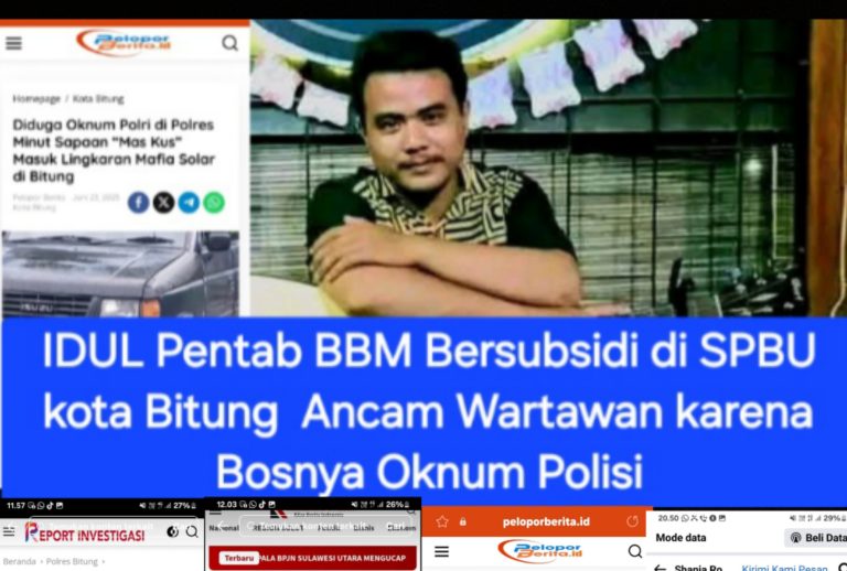 Idul Thalib Tidak Terima Wartawan Beritakan Kegiatan Ilegal Di SPBU Hingga Mengancam Dan Melecehkan Wartawan